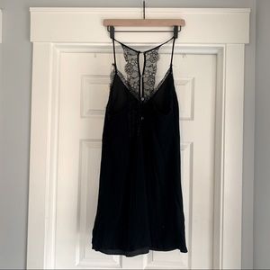 Black Lace Tank Top Dress